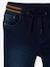 Jean garçon droit facile à enfiler denim effet molleton BRUT FONCE+denim black+denim bleached+denim gris+double stone+STONE MOYEN - vertbaudet enfant 