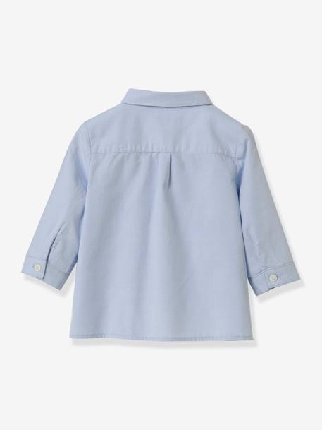 Oxford Shirt for Babies, by CYRILLUS sky blue - vertbaudet enfant 