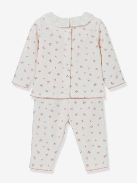 Velour Pyjamas for Babies, by CYRILLUS yellow - vertbaudet enfant 
