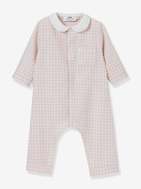 Pyjama bébé CYRILLUS à carreaux rose - vertbaudet enfant 