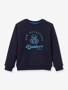 Sweatshirt with Sherpa Lining for Boys, by CYRILLUS  - vertbaudet enfant
