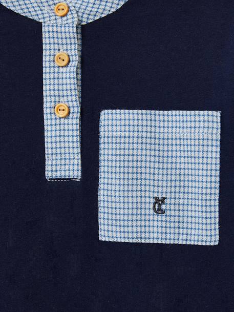 Chequered Pyjamas for Boys, by CYRILLUS chequered blue - vertbaudet enfant 