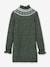 Knitted Jacquard Dress for Girls, by CYRILLUS marl green - vertbaudet enfant 
