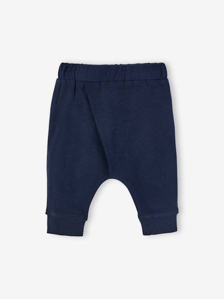Soft Jersey Knit Trousers for Newborn Babies Dark Blue+PINK MEDIUM SOLID+White+WHITE LIGHT SOLID 2 - vertbaudet enfant 