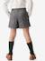 Woollen Fabric Shorts for Girls, by CYRILLUS chequered grey - vertbaudet enfant 