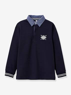 Rugby Shirt in Organic Cotton for Boys, by CYRILLUS  - vertbaudet enfant