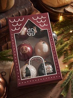 Linge de lit & Déco-Décoration-Lot de 6 boules de Noël Ho ! Ho ! Ho !