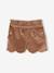 Velour Shorts for Girls mocha - vertbaudet enfant 