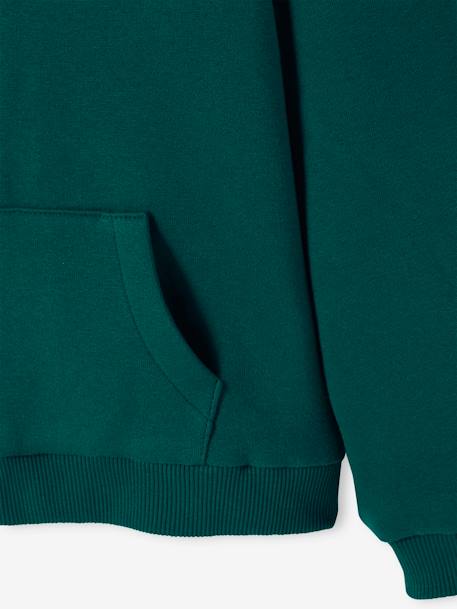 Hooded Jacket, Sherpa Lining English green - vertbaudet enfant 