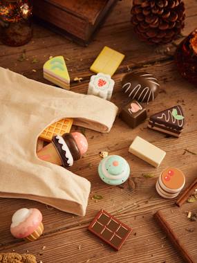 Pouch with Cakes & Chocolates in FSC® Wood  - vertbaudet enfant
