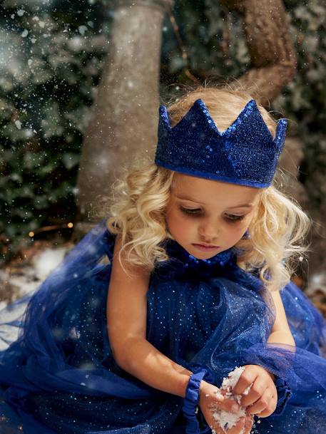 Costume robe de princesse à paillettes bleue (3 à 6 ans