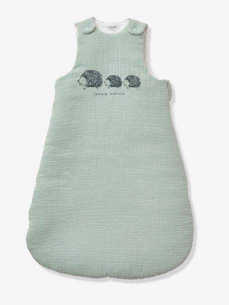Gigoteuse sans manches en gaze de coton bio* LOVELY NATURE vert - vertbaudet enfant 