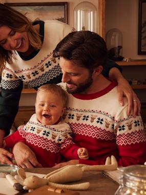 -Jacquard Jumper for Adults, Christmas Special, Family Capsule Collection