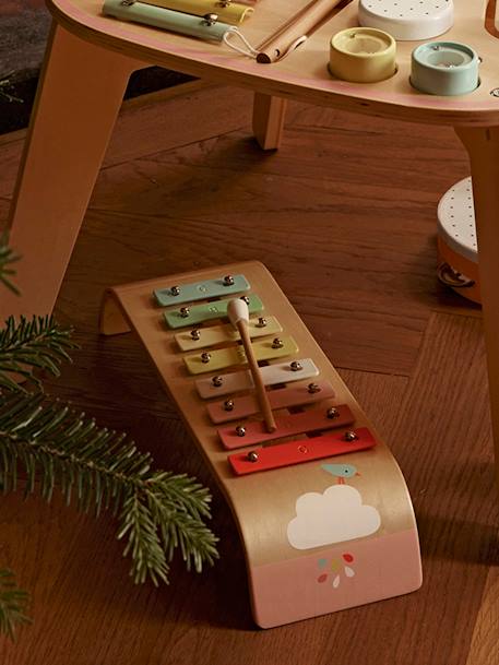 Xylophone en bois FSC® beige+Multicolore - vertbaudet enfant 