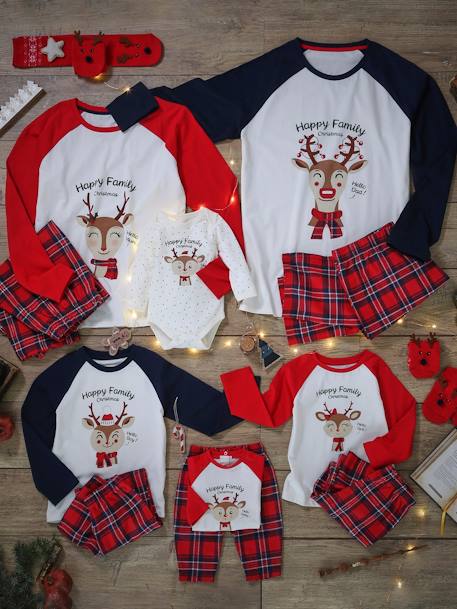 Christmas Special Pyjamas for Men, Family Capsule Collection ecru - vertbaudet enfant 
