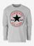 Long Sleeve Top for Children, Chuck Patch by CONVERSE grey - vertbaudet enfant 