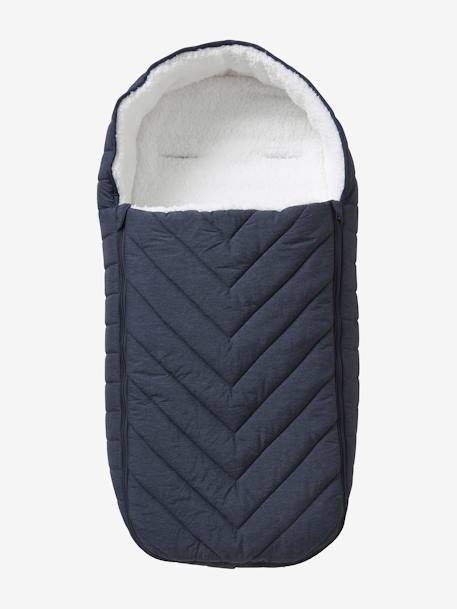 Padded Pushchair Cover night blue+sage green - vertbaudet enfant 