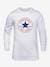 Long Sleeve Top for Children, Chuck Patch by CONVERSE grey+white - vertbaudet enfant 