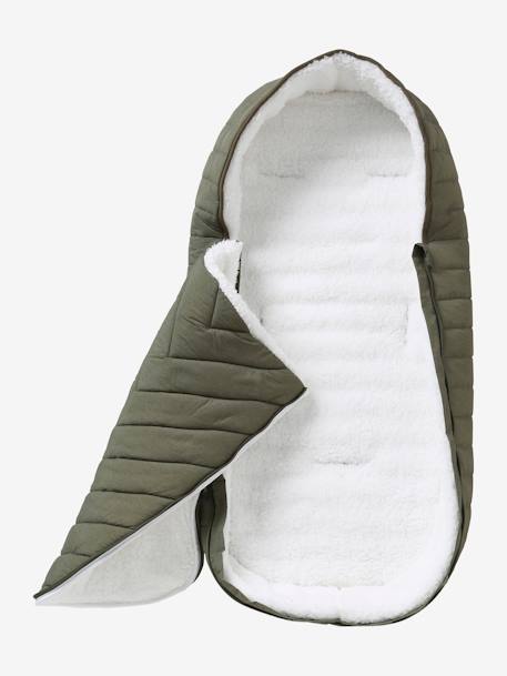 Padded Pushchair Cover night blue+sage green - vertbaudet enfant 