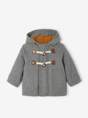 -Hooded Duffle Coat for Babies