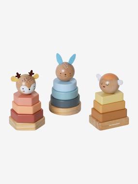 Trio of Stacking Towers, Forest Friends, in FSC® Wood  - vertbaudet enfant