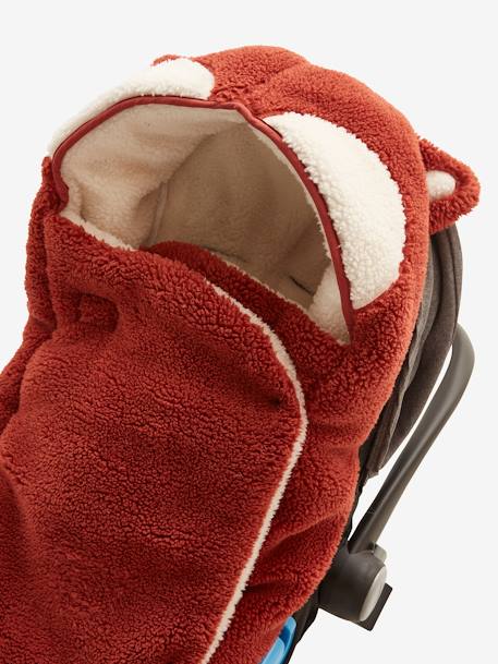 Sherpa Footmuff for Baby Car Seat & Carrycot, Foxy saffron - vertbaudet enfant 
