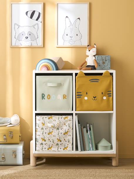 Lot de 3 bacs de rangement animaux HANOÏ BLANC - vertbaudet enfant 