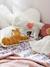 Pack of 2 Animal Cushions, Eden India BROWN LIGHT SOLID WITH DESIGN - vertbaudet enfant 
