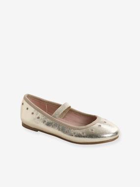 Shoes-Iridescent Mary Jane Shoes for Girls
