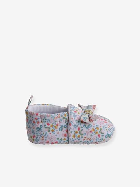 Pram Shoes with Elastic, for Babies printed white - vertbaudet enfant 