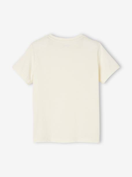 T-shirt garçon personnalisable manches courtes aubergine+blanc+BLEU+jaune pâle+mangue+sauge - vertbaudet enfant 