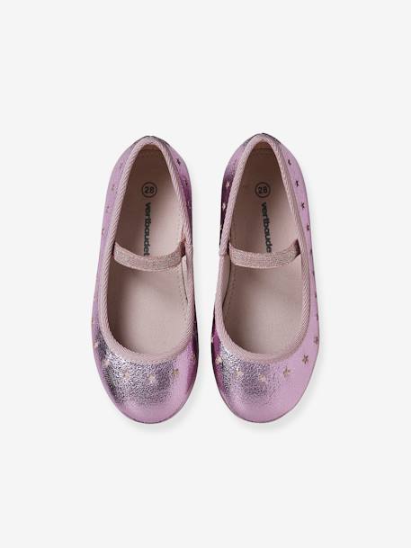 Iridescent Mary Jane Shoes for Girls gold+rose - vertbaudet enfant 