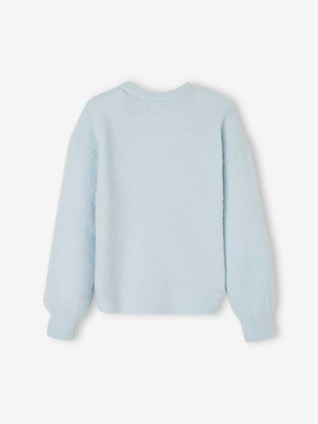 Soft Jacquard Knit Jumper for Girls rose+sky blue - vertbaudet enfant 