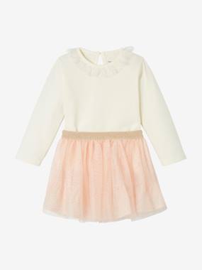 Top with Collar & Skirt in Tulle Outfit, for Babies  - vertbaudet enfant