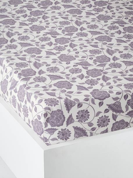 Fitted Sheet for Children, North Folk printed white - vertbaudet enfant 