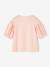 T-shirt manches boules fille motif fruit poitrine écru+rose pâle - vertbaudet enfant 