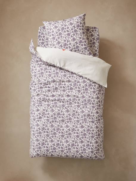 Housse de Couette & Taie d'oreiller Oxford Taupe - Poetree Kids