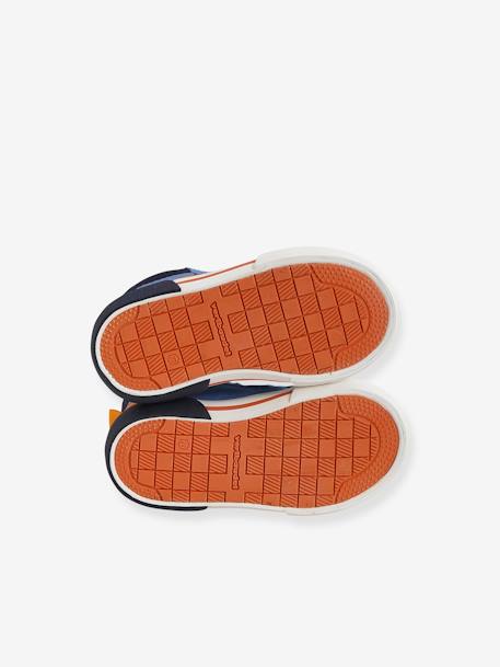 Baskets Mid lacées et zippées bébé bleu - vertbaudet enfant 