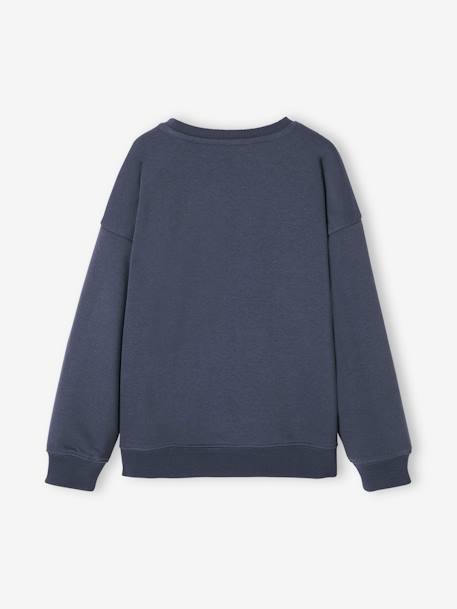 Sweatshirt with Chest Motif for Boys green+ochre+slate blue - vertbaudet enfant 