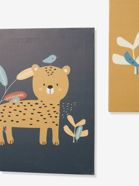 Pack of 3 Canvases, JUNGLE PARADISE Beige - vertbaudet enfant 