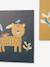 Pack of 3 Canvases, JUNGLE PARADISE Beige - vertbaudet enfant 