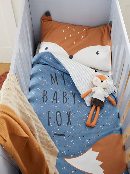 Duvet Cover for Babies, BABY FOX Blue - vertbaudet enfant 