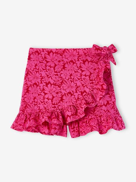 Skort for Girls ecru+raspberry pink - vertbaudet enfant 