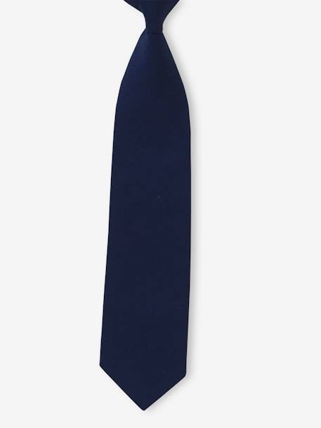 Plain Tie for Boys navy blue - vertbaudet enfant 