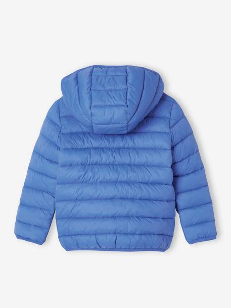 Lightweight Jacket with Recycled Polyester Padding & Hood for Boys BEIGE DARK SOLID WITH DESIGN+blue+green+khaki+navy blue+petrol blue - vertbaudet enfant 