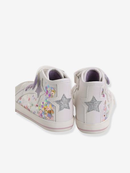 Girls White High Top Trainers