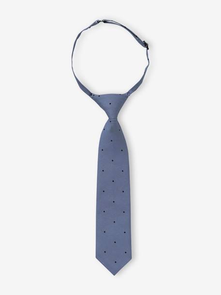 Cravate imprimée à pois garçon bleu - vertbaudet enfant 
