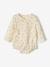 Long Sleeve Cotton Gauze Bodysuit, Flowers, for Newborn Babies ecru - vertbaudet enfant 