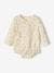 Long Sleeve Cotton Gauze Bodysuit, Flowers, for Newborn Babies ecru - vertbaudet enfant 