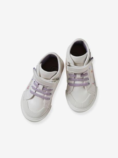High Top Trainers for Girls, Designed for Autonomy lilac - vertbaudet enfant 